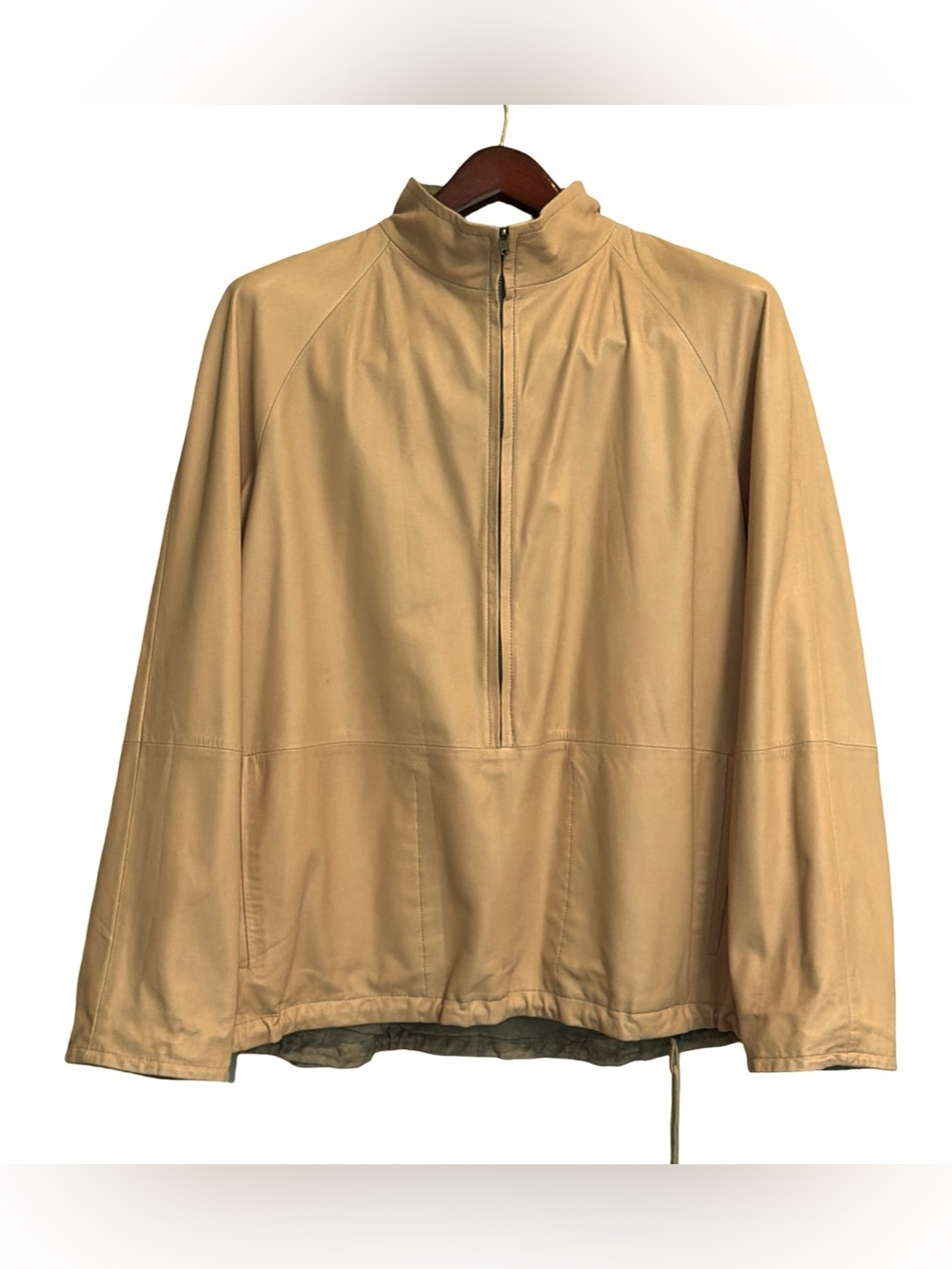 BALLY Men's Lamb Nappa Leather Jacket | Desert Tan | Swiss Luxury | Size 44